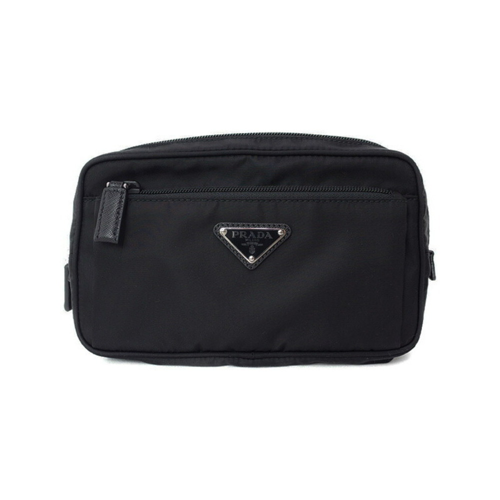 Prada belt bag black waist Body Bum Crossbody Bag Black